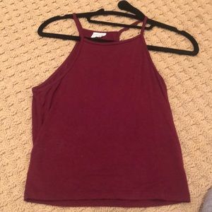 Tilly’s Burgundy Halter Top